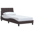sengeramme uden madras Hanko Mørkebrun 90x190 cm Stof