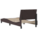 sengeramme uden madras Hanko Mørkebrun 90x190 cm Stof