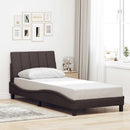 sengeramme uden madras Hanko Mørkebrun 90x190 cm Stof