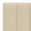 sengeramme uden madras Hanko 90x190 cm stof cremefarvet