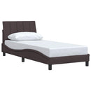 sengeramme uden madras Hanko Mørkebrun 90x200 cm Stof