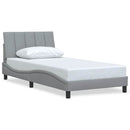 sengeramme uden madras Hanko Lysegrå 100x200 cm Stof