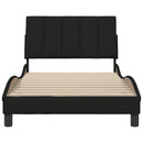 sengeramme uden madras Hanko Sort 100x200 cm Stof