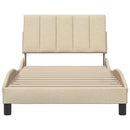 sengeramme uden madras Hanko Creme 100x200 cm Stof