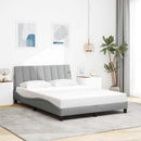 sengeramme uden madras Hanko 140x190 cm stof lysegrå