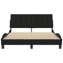 sengeramme uden madras Hanko 140x190 cm stof sort