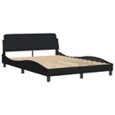 sengeramme uden madras Hanko 140x190 cm stof sort