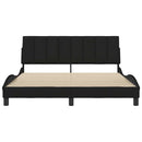 sengeramme uden madras Hanko 160x200 cm stof sort