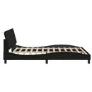 sengeramme uden madras Hanko 160x200 cm stof sort