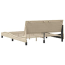 sengeramme uden madras Hanko 160x200 cm stof cremefarvet