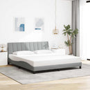 sengeramme uden madras Hanko 180x200 cm stof lysegrå