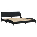 sengeramme uden madras Hanko 180x200 cm stof sort