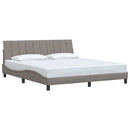 sengeramme uden madras Hanko 180x200 cm stof gråbrun
