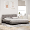 sengeramme uden madras Hanko 180x200 cm stof gråbrun