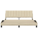 sengeramme uden madras Hanko 180x200 cm stof cremefarvet