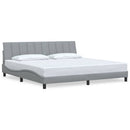 sengeramme uden madras Hanko 200x200 cm stof lysegrå