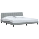 sengeramme uden madras Hanko 200x200 cm stof lysegrå