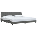 sengeramme uden madras Hanko 200x200 cm stof mørkegrå
