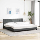 sengeramme uden madras Hanko 200x200 cm stof mørkegrå