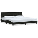 sengeramme uden madras Hanko 200x200 cm stof sort