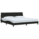 sengeramme uden madras Hanko 200x200 cm stof sort