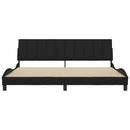 sengeramme uden madras Hanko 200x200 cm stof sort