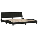 sengeramme uden madras Hanko 200x200 cm stof sort