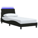 sengeramme uden madras Hanko 80x200 cm stof sort