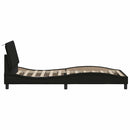 sengeramme uden madras Hanko 80x200 cm stof sort