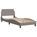 sengeramme uden madras Hanko 80x200 cm stof gråbrun