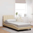 sengeramme uden madras Hanko 80x200 cm stof cremefarvet