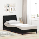 sengeramme uden madras Hanko 90x190 cm stof sort