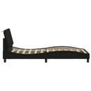 sengeramme uden madras Hanko 90x190 cm stof sort