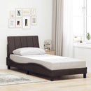 sengeramme uden madras Hanko Mørkebrun 90x190 cm Stof