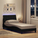 sengeramme uden madras Hanko 90x200 cm stof sort