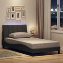 sengeramme uden madras Hanko Mørkegrå 100x200 cm Stof