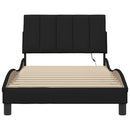 sengeramme uden madras Hanko Sort 100x200 cm Stof