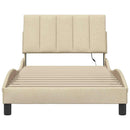 sengeramme uden madras Hanko Creme 100x200 cm Stof
