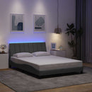 sengeramme uden madras Hanko 140x190 cm stof lysegrå