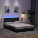 sengeramme uden madras Hanko 140x190 cm stof mørkegrå