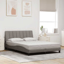 sengeramme uden madras Hanko 140x190 cm stof gråbrun