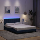 sengeramme uden madras Hanko 140x190 cm stof blå