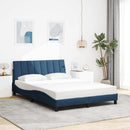 sengeramme uden madras Hanko 140x190 cm stof blå