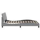 sengeramme uden madras Hanko 140x200 cm stof lysegrå