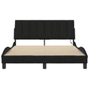 sengeramme uden madras Hanko 140x200 cm stof sort