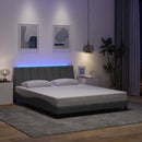 sengeramme uden madras Hanko 160x200 cm stof lysegrå