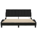 sengeramme uden madras Hanko 160x200 cm stof sort
