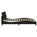 sengeramme uden madras Hanko 160x200 cm stof sort