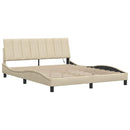 sengeramme uden madras Hanko 160x200 cm stof cremefarvet
