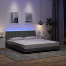 sengeramme uden madras Hanko 180x200 cm stof lysegrå